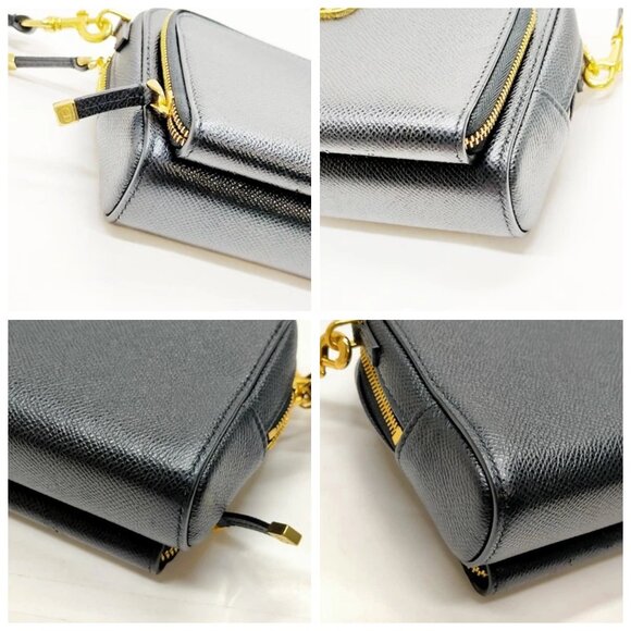 Christian Dior Shoulder Bag Black Leather 672-083025 - Picture 6 of 13